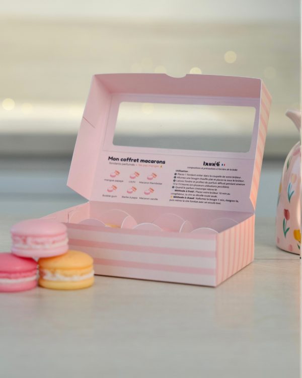 Coffret fondants Macarons Rosée (x6)