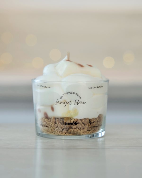 Bougie gourmande Nougat blanc