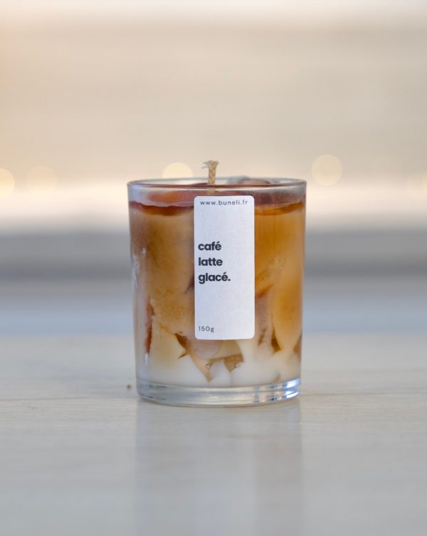 Bougie café latte glacée
