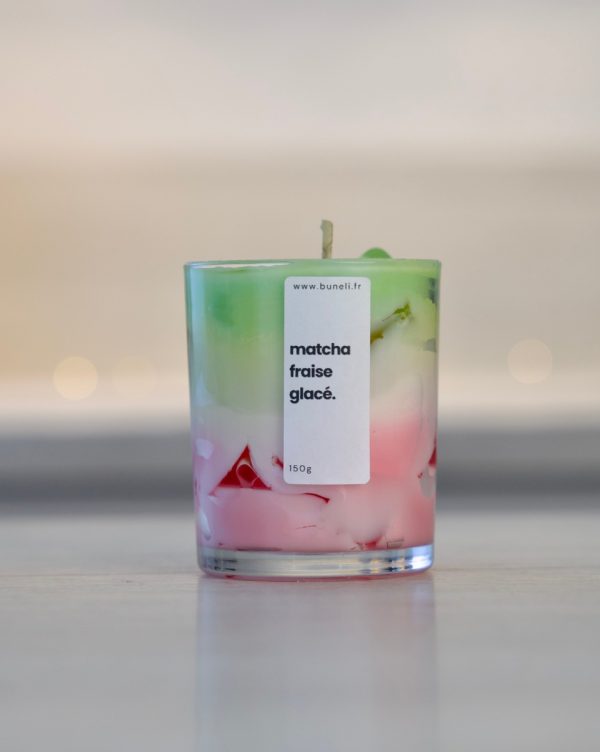 Bougie Matcha fraise glacée