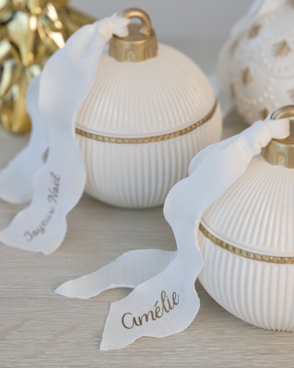 Boule de Noël Premium en Jesmonite & Cire – Image 5
