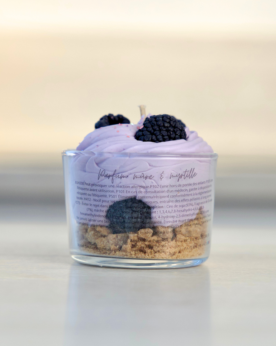 Bougie gourmande mûre & myrtille – Image 3
