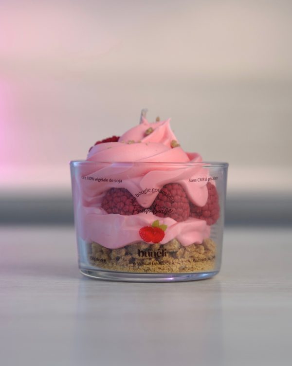 Bougie gourmande framboise