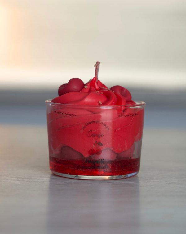 Bougie gourmande cerise