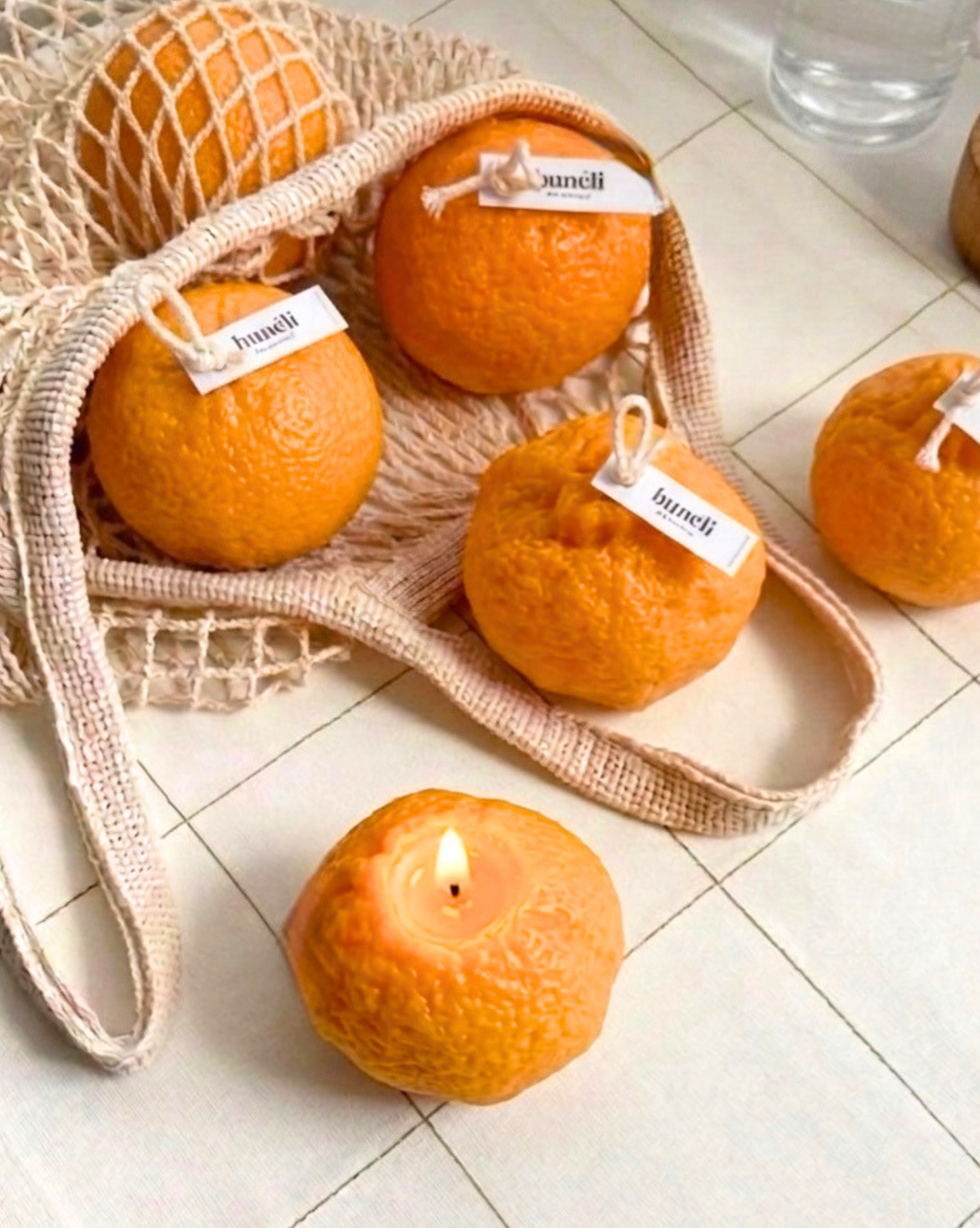 Bougie orange – Image 2